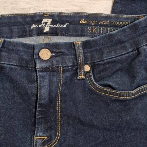 7 For all Mankind High Waist Skinny Jeans 26 - Picture 4 of 5